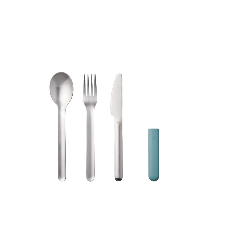 Mepal Cutlery set Bloom 3-piece - Nordic Green