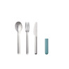 Mepal Cutlery set Bloom 3-piece - Nordic Green